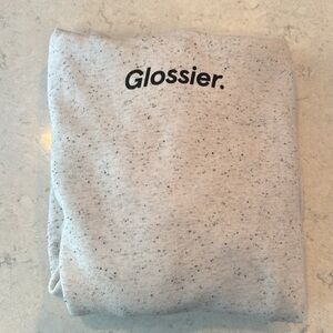 Glossier Terrazo Gray / black speckled Woman’s Hoodie